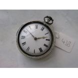 Gents silver pear cased watch by 'Wingrove' London