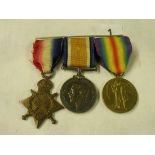 Trio of WWI medals to Corp. P. Hartland R.E. (No. 30394)