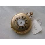 Gents 9ct half hunter pocket watch