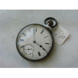 Gents silver pocket watch