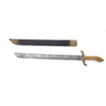 1845-pattern German fusilier's short sword. in numbered scabbard, matching numbers.