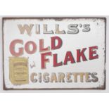 Wills's Gold Flake mirror A small bevelled-glass mirror lettered 'Wills's - Gold -Flake -