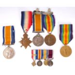 1914-18 World War I medals. 1914-15 Star, War Medal and Victory Medal to 7/1279 Trooper L. C.