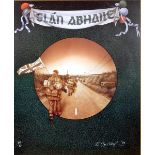 Robert Ballagh, Slán Abhaile. Colour lithograph, created in 1994 depicting a British Army patrol