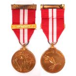 1939-46 Emergency National Service medal, An Sluigh Muirí, with one bar. To an unknown recipient for
