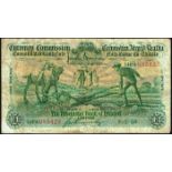 Currency Commission Consolidated Banknote 'Ploughman' Provincial Bank of Ireland One Pound 7-1-38