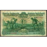 Currency Commission Consolidated Banknote 'Ploughman' National Bank One Pound 24-8-32 14NA 052887.