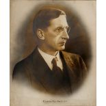 1930s Eamon de Valera portrait photograph. A head and shoulders studio portrait of Eamon de