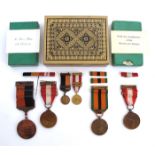 1917-1921 War of Independence medal with Cómhrac bar and miniature, 1921-1971 Truce Survivor's medal