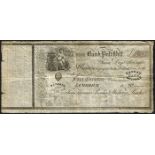 Roches Limerick Bank Four Guineas Post Bill Unissued, fine.