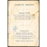 1922-1937 Constitutions Saorstát Éireann, Number 1 of 1922, An act to enact a Constitution for the