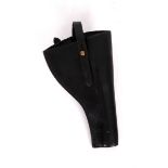 1961 Royal Ulster Constabulary uniform holster. A black leather holster for a .38-calibre