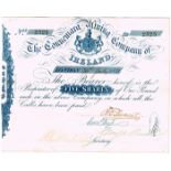 Share certificates, West of Ireland, natural resources. A group of five proof certificates and share