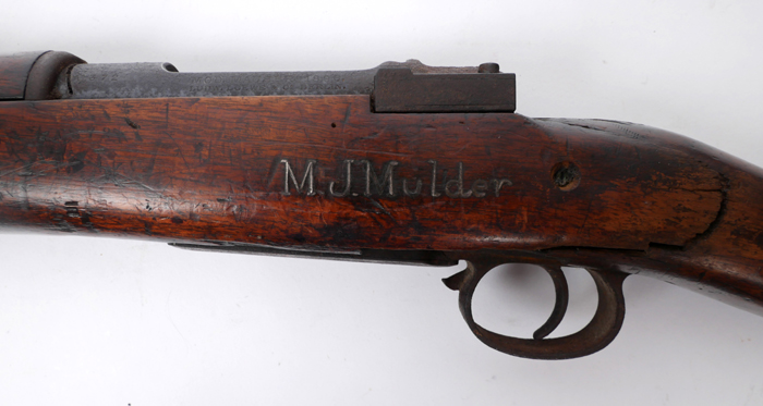 Mauser rifle of a type used by the Irish Volunteers. A 1898-model Mauser, the forestock named "M. J. - Image 3 of 3