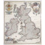 Circa 1740 Map of Britain and Ireland, by Matthias Seutter Georg Matthias Seutter - Tabula Novissima