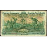 Currency Commission Consolidated Banknote 'Ploughman' National Bank One Pound 26-7-33 16NA 003011.