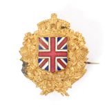 Irish Unionist Alliance badge A gilt metal badge surmounted by a crown, centred by an enamel,
