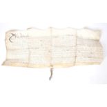 1668 Kiltartan, Co. Galway, deed. Pigott, Alexander, Taylor, Walter. Deed pertaining to the rent