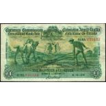 Currency Commission Consolidated Banknote 'Ploughman' Munster & Leinster Bank One Pound 6-5-29