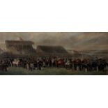 1868 Punchestown, Royal Visit, print. After H. Barraud: 'Punchestown Races 1868, the visit of the