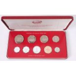 Late 20th century proof sets collection. Includes Malta 1976, Kiribati 2000, Cook Islands 1979,