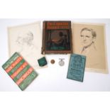 1914-1945 mixed lot with medals, republican publications etc. Interesting lot with World War I medal