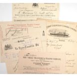 1910-1917 Belfast commercial ephemera A collection of invoices, statements, receipts and letters,