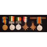 1900-1918 Collection of medals. A Queen's South Africa medal with Transvaal and Orange Free State