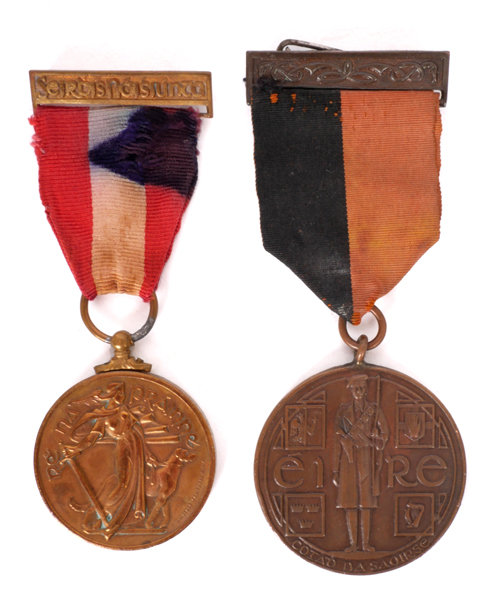 1917-1921 War of Independence Service Medal and a 1939-1946 Emergency National Service medal. To