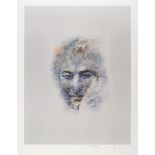 Louis le Brocquy HRHA (1916-2012) IMAGE OF SEAMUS HEANEY, 2009 intaglio print on Japanese Kozu