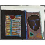 Tony O'Malley HRHA (1913-2003) MASK AND BOOK, 1979 oil on canvas signed with initials and dated [