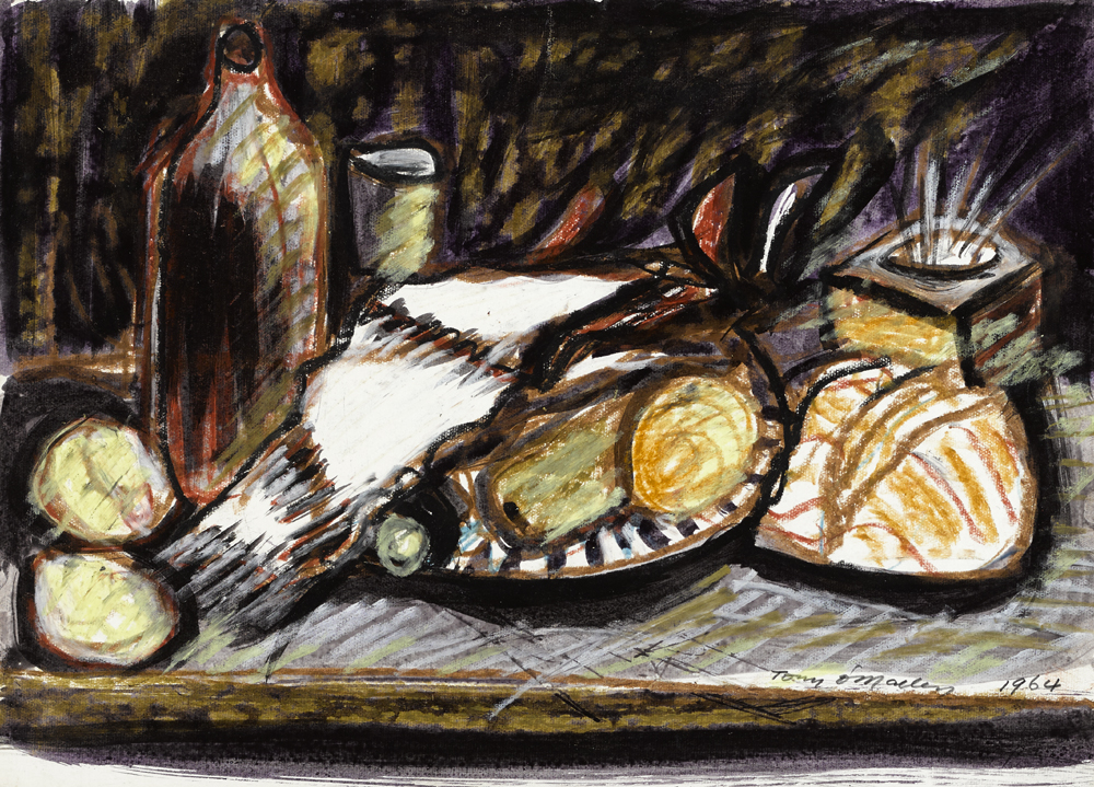 Tony O'Malley HRHA (1913-2003) UNTITLED (STILL LIFE), 1964 gouache and pastel on paper signed and