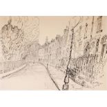 Liam C. Martin (1934-1998) MOUNTPLEASANT SQUARE, DUBLIN, 1976 ink signed and dated lower right 15½ x