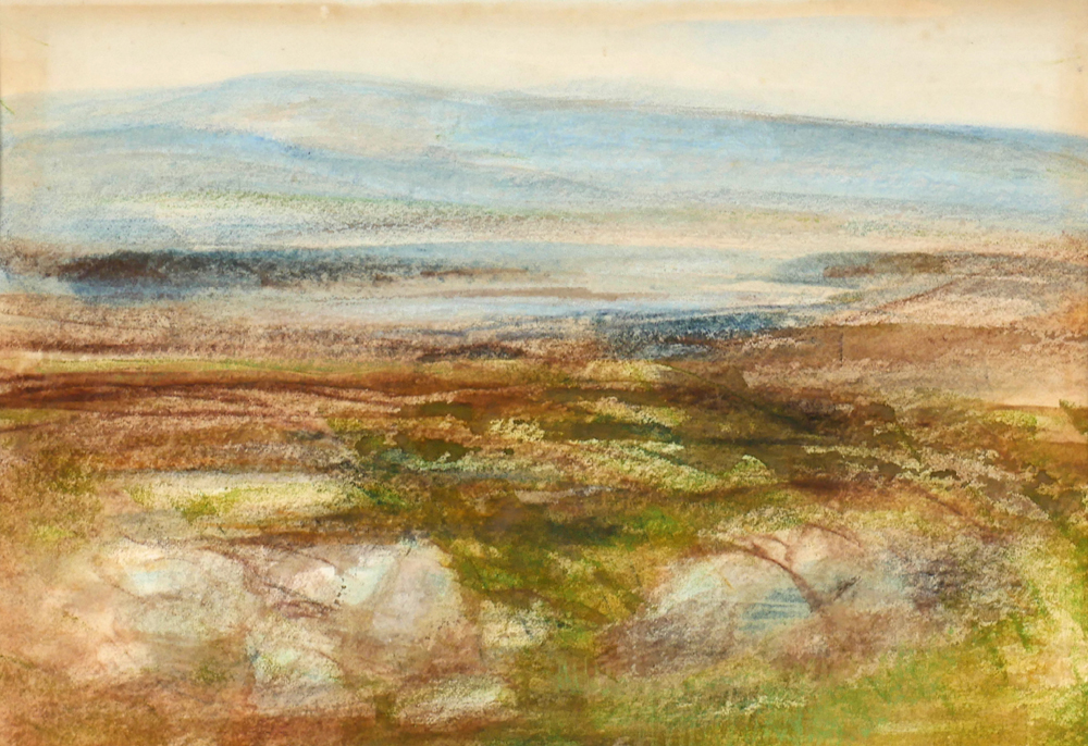 George Campbell RHA (1917-1979) MAAM VALLEY, CONNEMARA, COUNTY GALWAY pastel 6½ x 9½in. (16.51 x