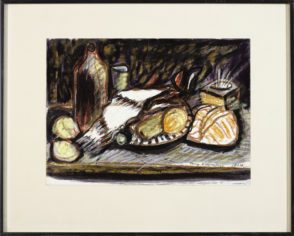 Tony O'Malley HRHA (1913-2003) UNTITLED (STILL LIFE), 1964 gouache and pastel on paper signed and - Image 2 of 2