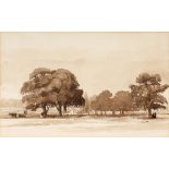 Philip Bedingfield (British, 1828-1898) PHOENIX PARK, c. 1863 (A PAIR) ink and wash: (2) with