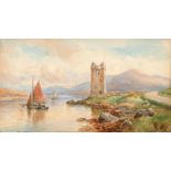 Alexander Williams RHA (1846-1930) ROSS CASTLE, KILLARNEY, COUNTY KERRY watercolour signed lower