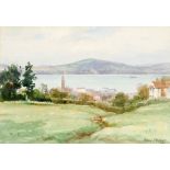 Frank McKelvey RHA RUA (1895-1974) VIEW OF HOLYWOOD, COUNTY DOWN watercolour signed lower right