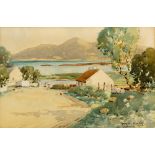 Maurice Canning Wilks RUA ARHA (1910-1984) NEAR TYRELLA, COUNTY DOWN watercolour and pencil signed