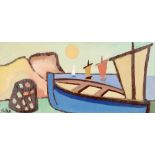 Markey Robinson (1918-1999) SAILBOATS oil on board; (unframed) signed lower left; signed and