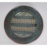 David Frith (British, b. 1943) DISH ceramic 16 x 16in. (40.64 x 40.64cm) Collection of George and
