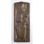 20th Century Irish School MADONNA AND CHILD fiberglass 25½ x 10½in. (64.77 x 26.67cm) Collection