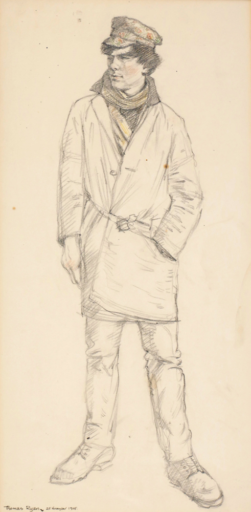 Thomas Ryan PPRHA (b.1929) KEN DOLAN, ARTIST AND LECTURER, 1965 pencil signed and dated [25 November