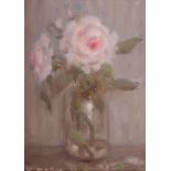 William Mason (1906-2002) FLOWERS oil on board signed lower left 11 x 7¾in. (27.94 x 19.69cm)