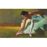 John Skelton (1923-2009) THE BALLET DANCER, 1988 oil on board signed lower left; inscribed on