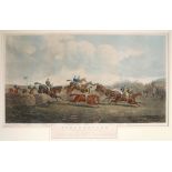 Victorian steeplechase prints. Two hand-coloured aquatints, Punchestown - Conyngham Cup 1872 - The