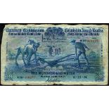 Currency Commission Consolidated Banknote 'Ploughman' Munster & Leinster Bank Ten Pounds 5-12-31