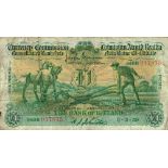 Currency Commission Consolidated Banknote 'Ploughman' One Pound, Bank of Ireland, 1937-1939