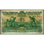 Currency Commission Consolidated Banknote 'Ploughman' National Bank One Pound, 5-6-39. 39NA