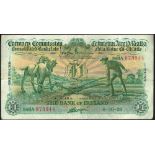 Currency Commission Consolidated Banknote 'Ploughman' One Pound, Bank of Ireland, 1937-1938